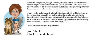 Jodi Clock Testimonial