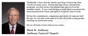 Mark Anthony Testimonial